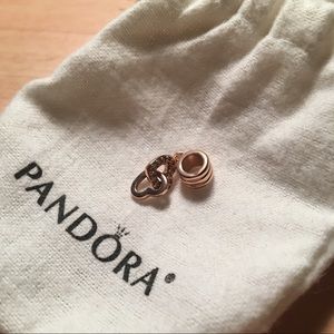 PANDORA ROSE GOLD HEART CHARM